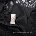 Grace Karin Short Sleeve Round Neck High-Low Black Lace Evening Dress 8 Size GK001071-1